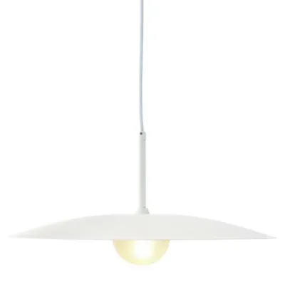 Productafbeelding van ACA Pendelarmatuur AFINAR, 1xG9, wit metaal + matglas, D40x120cm, OD94451PW