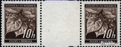 Produktbild von Briefmarken Böhmen und Mähren 1939 Mi 21ZW Zwischenstegpaar postfrisch Freimarken