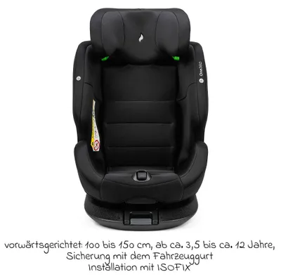 Produktbild von Osann Baby- und Kindersitz ONE360° drehbarer Kindersitz mit Isofix (40-150 cm) - All Black