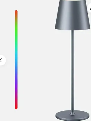 Produktbild von Aipsun Kabellose LED Tischleuchte Grau Dimmbar