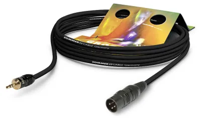 Produktbild von Patch- / Insertkabel Club Series MKII, 2 x 0,34 mm² | XLR / Miniklinke, HICON | 5,00m | schwarz