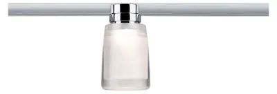 Immagine prodotto di Paulmann URail, plafoniera Safira, 1x5,2W, cromo/trasparente/opaco, 230V, metallo/acrilico