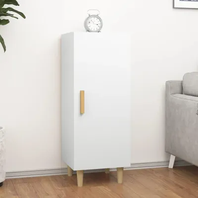 Obrázek produktu pro vidaXL Příborník bílý 34,5x34x90 cm odvozený výrobek ze dřeva