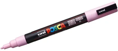 Produktbild von Uni-Ball uni POSCA PC-3M, Pink, Schwarz, Pink, Kunststoff, Polypropylene, Bullet