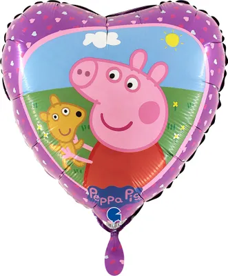 Immagine prodotto di Peppa Pig - Palloncino in foil a forma di cuore 45 cm