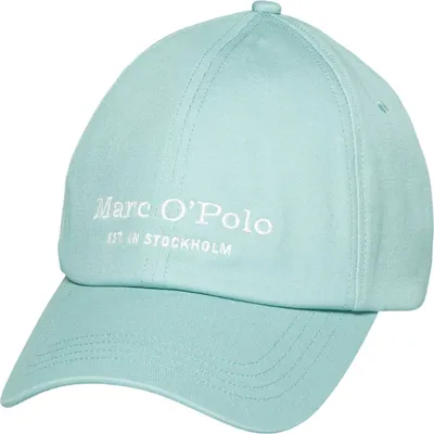 Produktbild von Marc O'Polo Woven Baumwolle Cap Midnight Moss mint