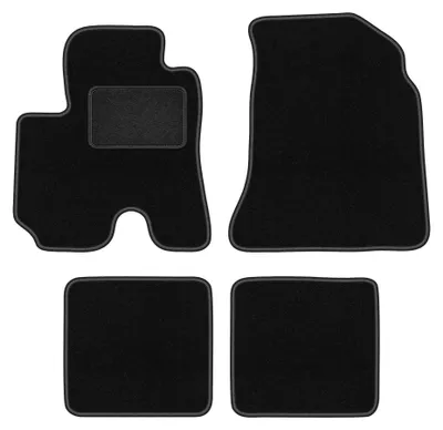 Produktbild von Velours-Fußmatten für Toyota RAV4 II FL 2003-2005 (3-Türer) – 4-tlg, Schwarz, passgenau – Wielganizator LUX
