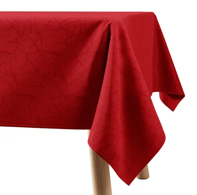 Immagine prodotto di Tovaglia 130 x 180 cm, colore rosso, lavabile, con motivo marmorizzato