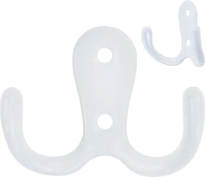 Immagine prodotto di Ganci per cappotti doppi in metallo bianco per appendiabiti da armadio