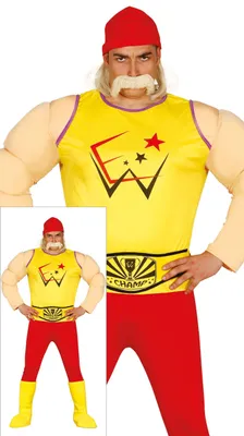 Produktbild von Wrestling Ringer Kostüm für Herren Gr. M - L, Größe:S