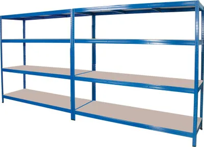 Produktbild von Großfachregal, Stecksystem, 8 Böden, Tragkraft 350 kg/Ebene, HxBxT 1800 x 3600 x 600 mm