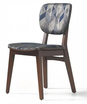 Produktbild von Esszimmer Polsterstuhl Moderne Design Textil Stuhl Mehrfarbig Luxus Möbel