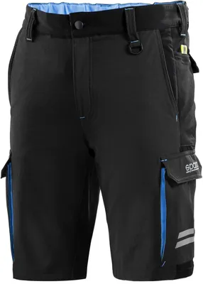 Immagine prodotto di Super Offerta Pantaloncini tecnici Sparco (Teamwork) - 90% Nylon 10% Spandex - Taglia XL colore nero e blu