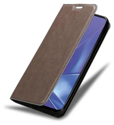 Image de Cadorabo Housse pour Oppo A52 Housse de protection marron Etui pour téléphone portable Case Cover Fermeture magnétique