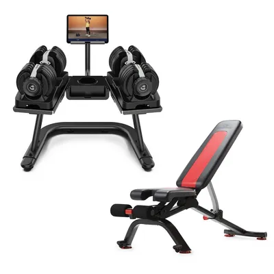 BowFlex Select Tech DB52 Hantelpaar + Stand + Bank