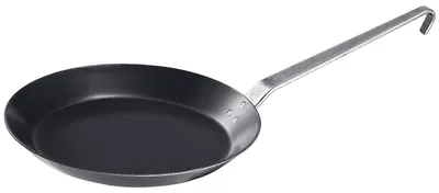 Produktbild von Eisen-Lyoneser Pfanne, mit Hakenstiel, schwere Qualität, Variante wählbar : 20 cm Variante: 20 cm