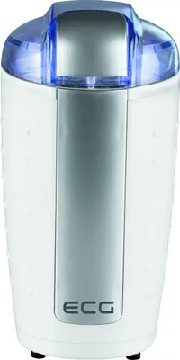 Kaffeemühle 200 W, Edelstahlmesser, 80 g, weiß-silber