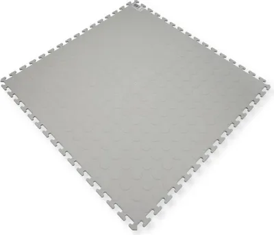 Produktbild von 20x Klickfliesen Bodenplatte Kunststoff Balkon Terasse Garage Werkstatt Camping Outdoor Fliesen Bodenbelag grau 50 PP dünn Klicksystem