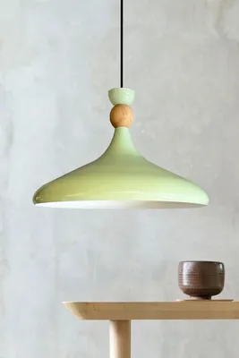 Produktbild von Pendelleuchte Minzgrün Ø35 cm Metall E27 Moderne Lampe, Ohne Leuchtmittel
