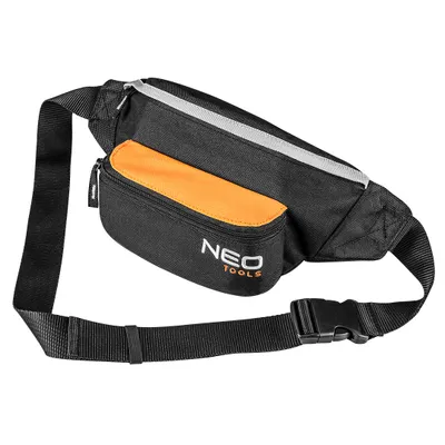 Produktbild von NEO TOOLS Gürteltasche Bauchtasche Hüfttasche Waistbag Hipsack – Schwarz und Orange