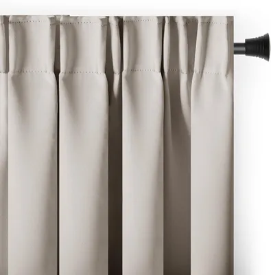 Immagine prodotto di Tenda oscurante, 140x245 cm, color beige chiaro, 1 pezzo. Tenda decorativa con motivo floreale, oscurante, ideale per finestre, decorativa. Tenda blackout
