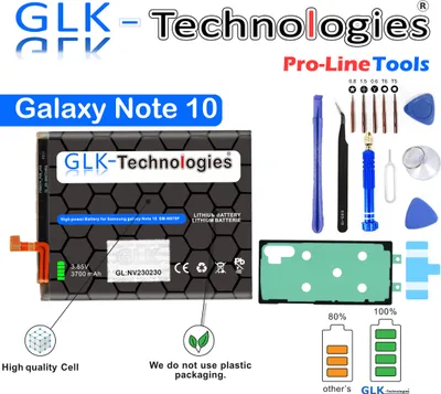 Produktbild von GLK-Technologies Akku für Samsung Galaxy Note 10 SM-N970F EB-BN970ABU DuoS Mit Set