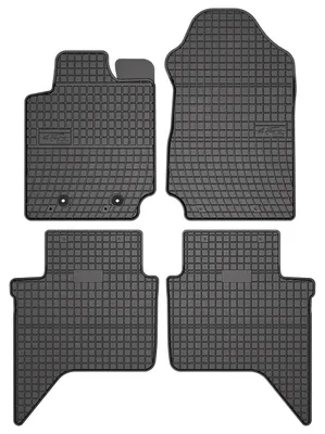 Produktbild von Gummi-Fußmatten für Ford Ranger MK5 FL 2015-2022 – 4-tlg, Schwarz, passgenau – Wielganizator SolidPRO