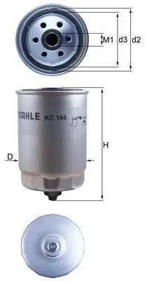 Obrázok produktu pre Palivový filter KNECHT KC 104
