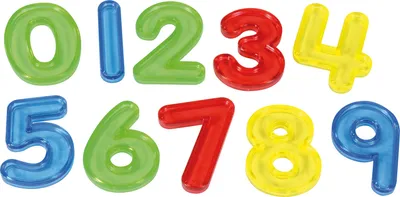Produktbild von EDUPLAY 120700 Transparente Zahlen, mehrfarbig, 30-teilig (1 Set)