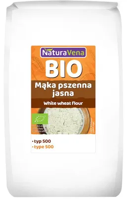 MĄKA PSZENNA JASNA TYP 500 BIO 1 kg - NATURAVENA