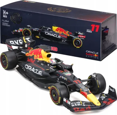 Zdjęcie produktu dla BBURAGO Red Bull F1 RB18 2022 #11 Perez, Model samochodu sportowego, Wstępnie zmontowany, 1:24, F1 Red Bull Racing RB18, Każda płeć, Metal, Plastik