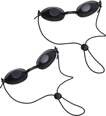 Produktbild von Sonnenschutzbrille für Lichttherapie, weich, schwarz, sicher