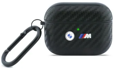 Zdjęcie produktu dla Etui Bmw Carbon Metal Logo Do Airpods Pro 3 Czarny