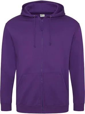 Produktbild von Just Hoods JH050 | Herren Kapuzenpulli mit Reisverschluss / Zoodie - Farbe: Purple - Größe: XXL