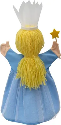 Produktbild von Handpuppe Blumenfee blau, 34 cm