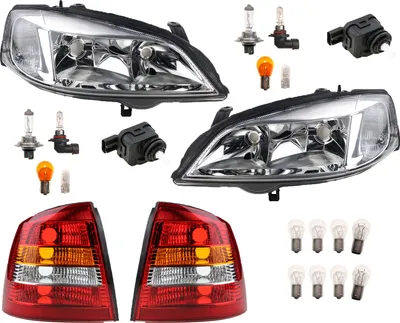 Produktbild von Johns, Scheinwerfer Heckleuchten Set Links Rechts passend für Opel Astra G LWR Leuchtm. 1216110 1216539 1216157 09117303 09199903 93175368 6207044 528