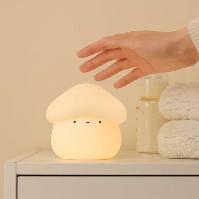 Produktbild von Silikonlampe, USB-ladbaar, Nachtlampe mit Timer, für Baby's, Nähe zum Bett