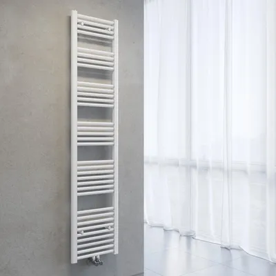 Produktbild von SONNI Handtuchhalter-Heizkörper Handtuchtrockner 1800 x 400 mm Weiß Warmwasserheizung ohne Heizstab