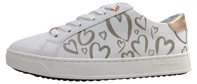 Image de Chaussures de sport pour femmes Tom Tailor, modèle à lacets, couleur blanche, style décontracté