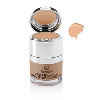 Image de Dermacol Fond de teint caviar longue tenue avec correcteur 01 Clair, 30 ml