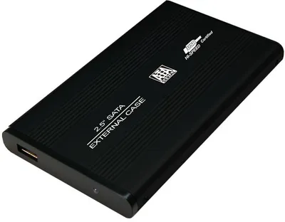 Produktbild von LogiLink® Festplattengehäuse 2,5 Zoll S-ATA USB 2.0 Alu, schwarz [UA0041B]