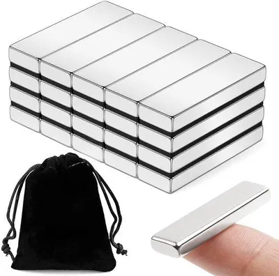 Obrázek produktu pro Silné neodymové magnety 40 x 10 x 3 mm do kanceláře a kuchyně