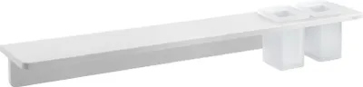 Obrázok produktu pre Sapho Abeline - Polička s pohárikmi, 80 cm, matná biela AE802-0101-01