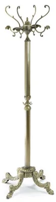 Immagine prodotto di Casa Padrino appendiabiti barocco color bronzo 47 x 47 x h. 175 cm - Appendiabiti in ottone nobile - Armadio barocco per hotel