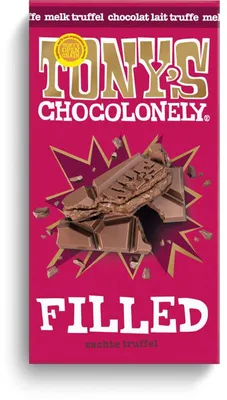 Produktbild von Tony's Chocolonely Gefüllte Milchschokolade Trüffel 127g