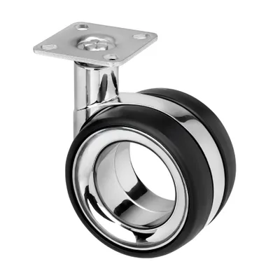 Obrázek produktu pro Walteco Designové nábytkové kolečko, průměr 75mm, otočné s destičkou, nosnost 85 kg