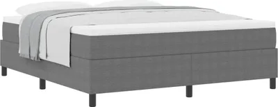 Obrázek produktu pro Postel s boxspringem Světle šedá a bílá 180 x 200 cm