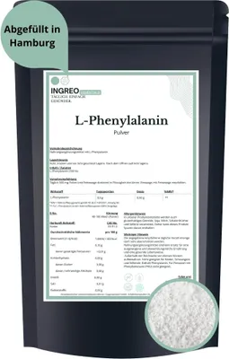 Produktbild von L-Phenylalanin Pulver (40-100 Mesh) – 500g
