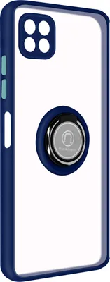 Produktbild von Avizar, Hybrid Handyhülle mit Ring-Halterung für Samsung Galaxy A22 5G, Nachtblau