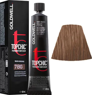 Immagine prodotto di Goldwell Topchic Tube 7BG Medium Blonde Beige Gold  60ml